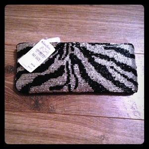 Zebra clutch Neiman Marcus {not Target collection}