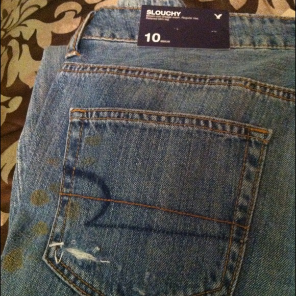 Distressed 'grunge' American Eagle Cropped Capris