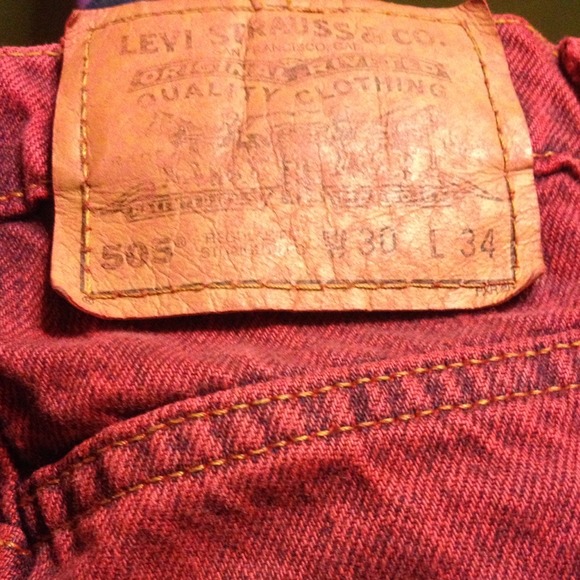 🚫Sold Red acid distressed studded denim miniskirt - Picture 3 of 4