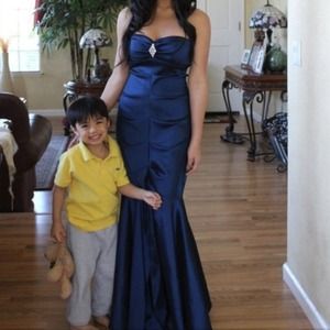 Midnight blue Mermaid Prom dress