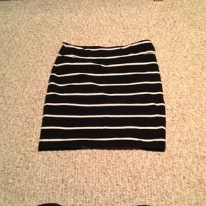 Black and white Bandage skirt