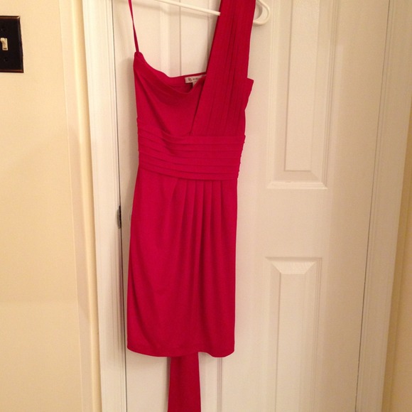 Bcbg red cocktail dress
