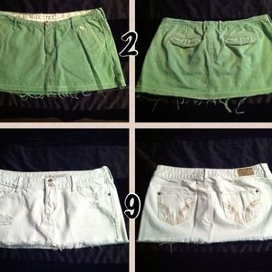 Abercrombie & Hollister Mini Skirts!