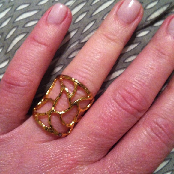 Gold cocktail ring