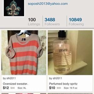 Bundle Sweater, perfume, shoes