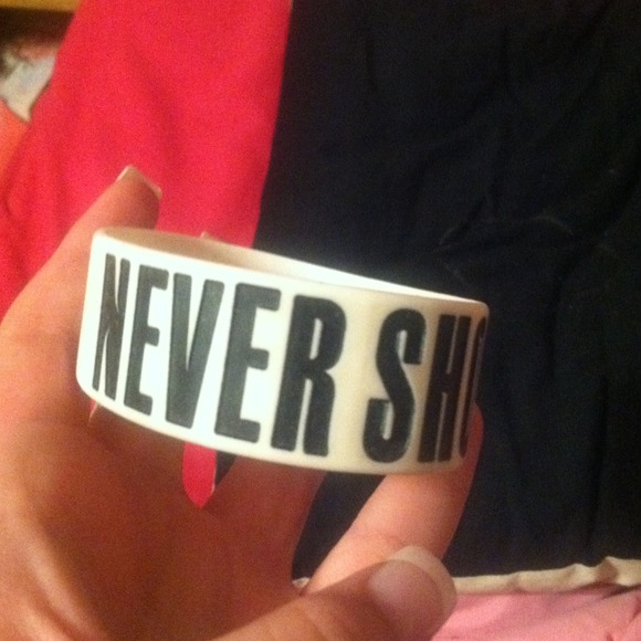 Never shout never bracelet.
