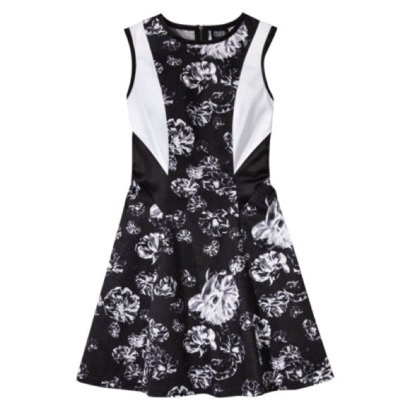 NOT AVAILABLE: Prabal Gurung Black Floral Dress