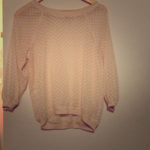 Light pink long sleeve top