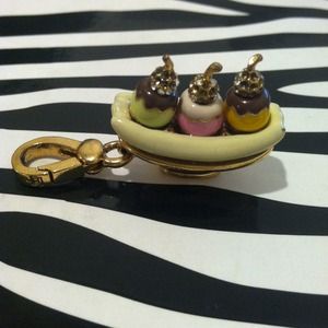 Juicy Couture ice cream sundae charm
