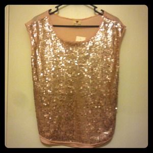 🌸Blush High-Low Sequin Top🌸