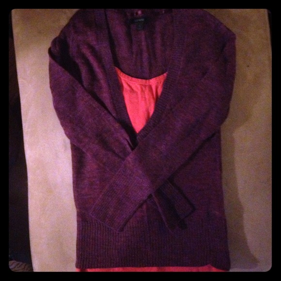 💌SOLD💌 DEEP V purple express sweater