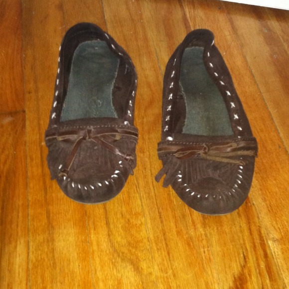 Brown moccasins