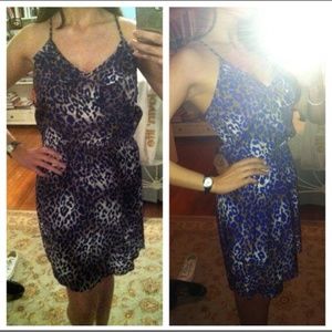 ‼️LAST DAY FOR SALE‼️ Nordstrom Blue Leopard Dress