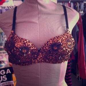 Gold colored RAVE bra