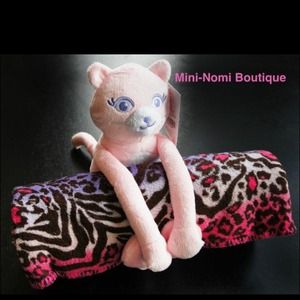 ❤️SOLD❤️pink Kitty Cat/ Blanket.
