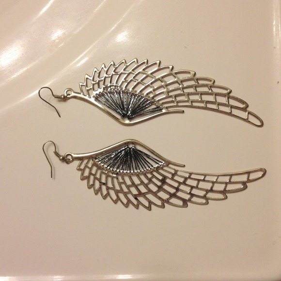 Angel wing earrings