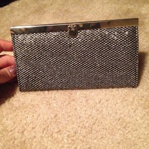 Small silver clutch