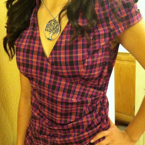 🌟SOLD🌟Plaid Business Casual Blouse