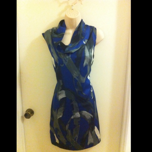 Eliza J Cowl Neck Sheath Dress