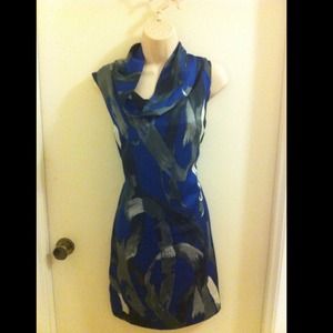 Eliza J Cowl Neck Sheath Dress