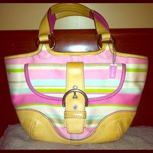 Authentic Coach Multicolor Purse