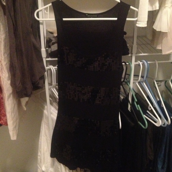 Black sequin forever21 tank