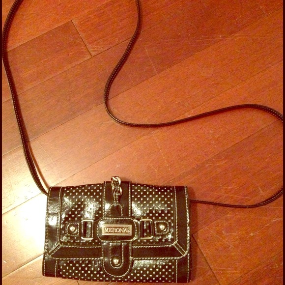 Black sling purse