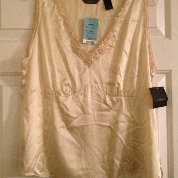 Ivory silk shell by Liz Clairborne, New