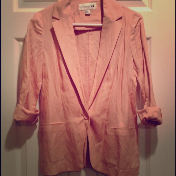 Pink boyfriend blazer - Picture 1 of 2