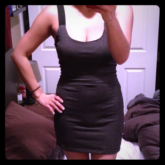 Gray bodycon dress - Picture 1 of 2