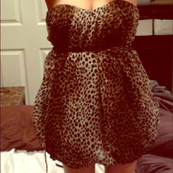 Leopard bubble dress