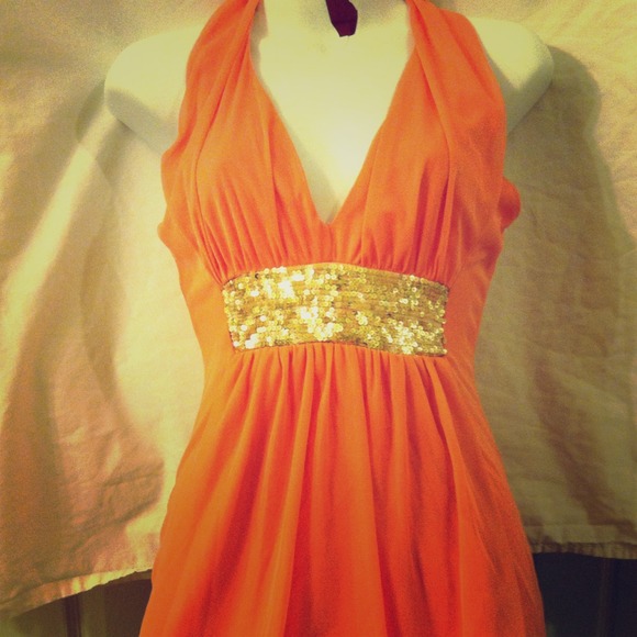 Peach dress