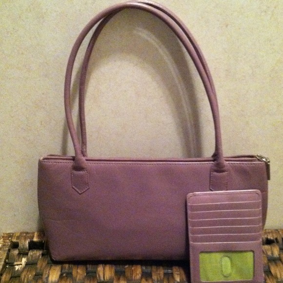 Hobo brand leather bag with matching wallet