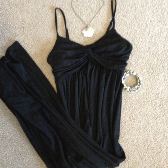 Black maxi dress