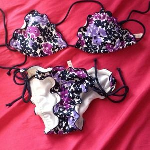 Floral two piece bikini