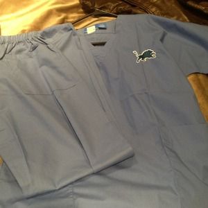 Detroit lions scrubs New Small