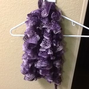 Purple scarf new without tag.