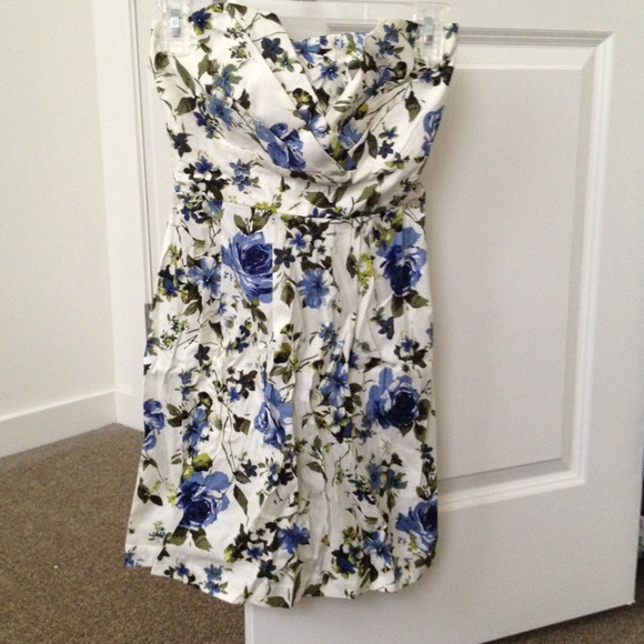 Strapless floral print dress *Price negotiable*