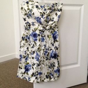 Strapless floral print dress *Price negotiable*
