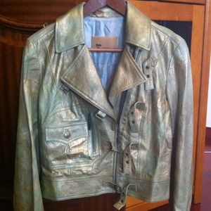 John Galliano leather motorcycle jacket