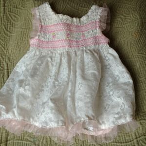 Small, pink , high end baby dress.