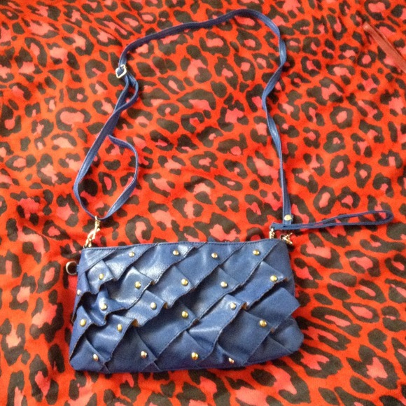 ❌SOLD❌ Blue Studded Shoulder Bag