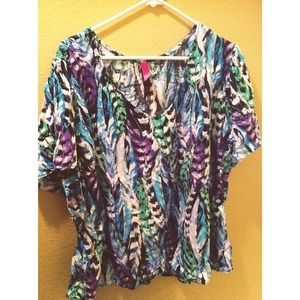 BUNDLE Feather tunic & vintage inspired tee