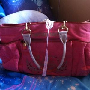 Juicy couture pink terry cloth diaper bag