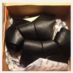 Black Platform Wedge Sandles