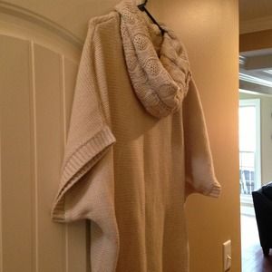 Cowl neck sweater tunic