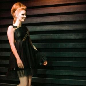 Kelly Lynne Dresses - Mixed leather baby doll dress Kelly Lynne Dresses - Mixed leather baby doll dress