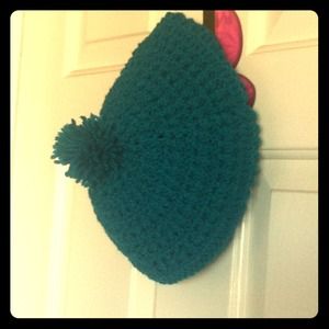Handmade Teal Beanie
