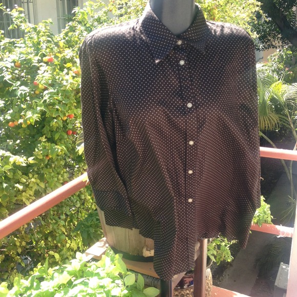 cotton polka dot blouse