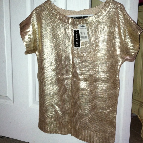Gold shimmery sweater